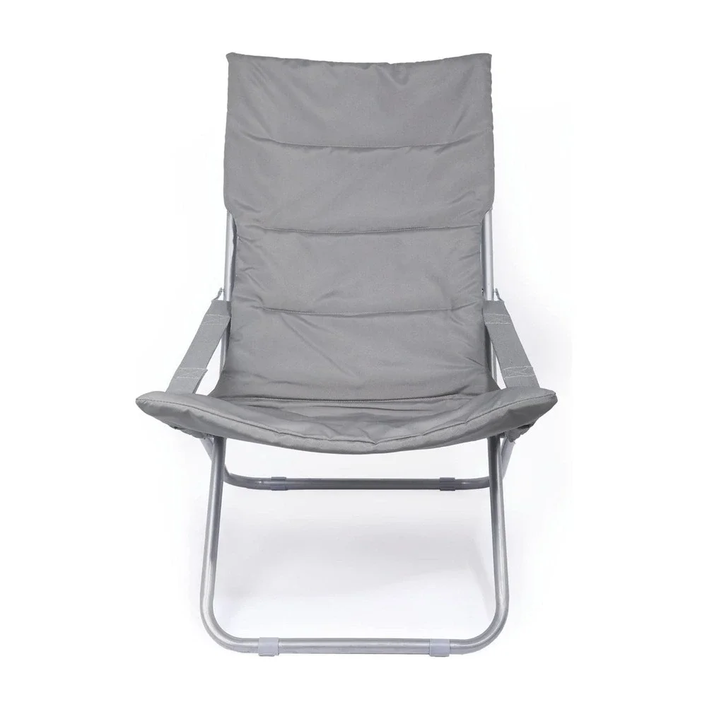 Outdoor Folding Chaise Lounge Chair for Beach Sunbathing Patio Pool Lawn Deck